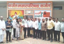 कर्जत नगरपरिषद प्रशासन झाले जागे..